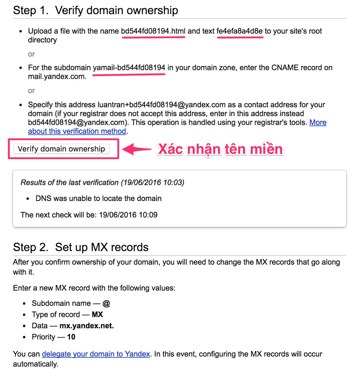 Yandex mail là gì? 7 Bước tạo Email tên miền miễn phí với Yandex hình ảnh 5
