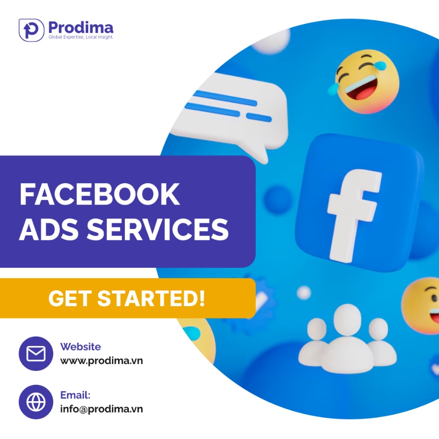Prodima square ad banner for Facebook services