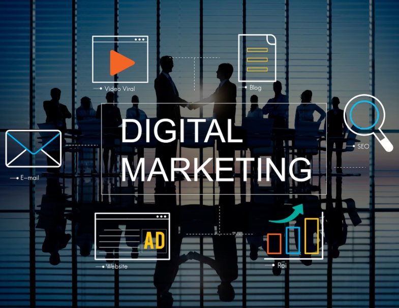 Digital marketing strategy concept