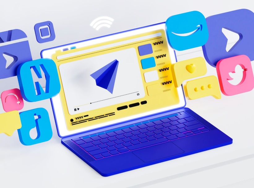Website building 3D visual